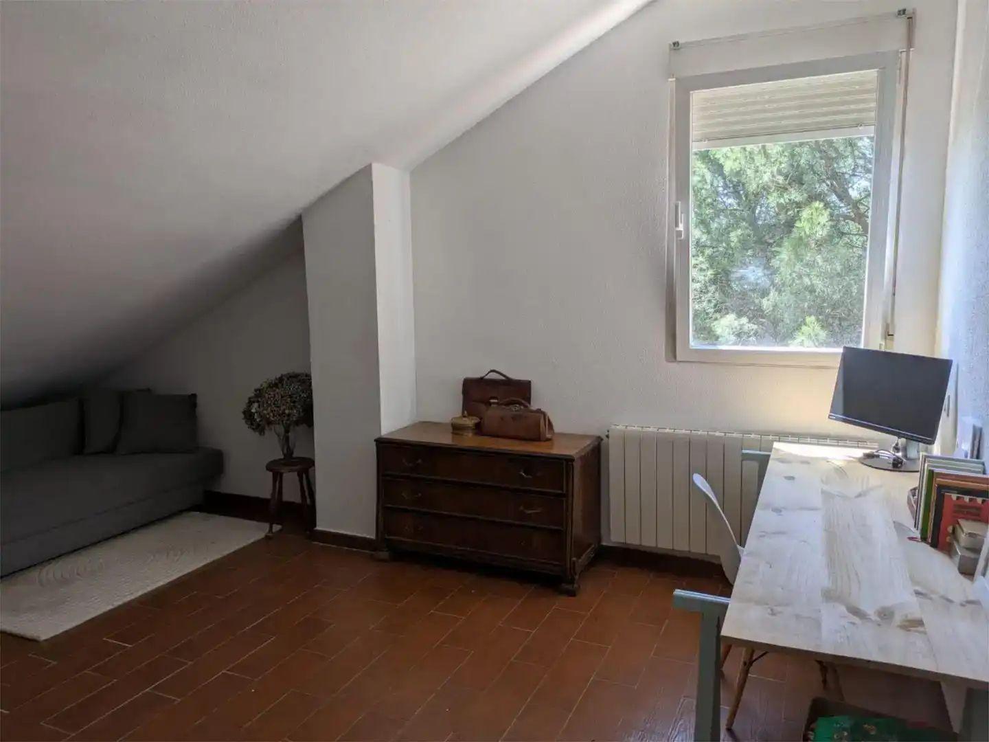 Sala de estar de Casa o chalet de alquiler en Galapagar con Aire acondicionado, Jardín privado y Parquet