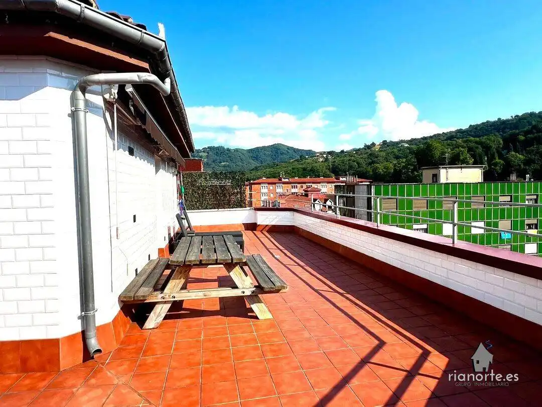 Terrasse von Dachboden zum Verkauf in Langreo mit Heizung, Terrasse und Abstellraum