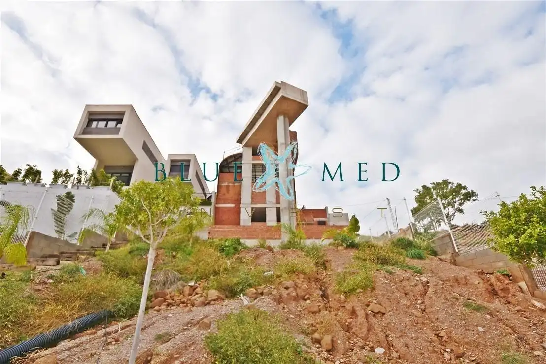 Vista exterior de Casa o chalet en venta en Mazarrón con Jardín privado, Terraza y Piscina