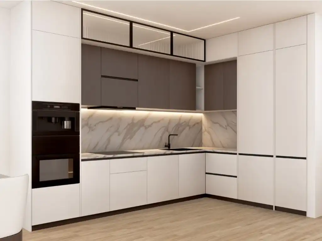 Cocina de Apartamento en venta en Finestrat con Terraza, Piscina y Amueblado