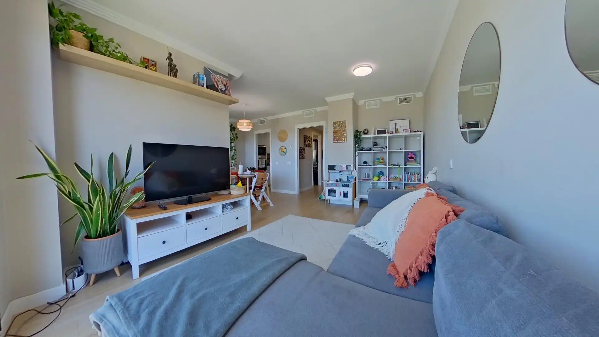 Sala de estar de Piso de alquiler en Málaga con Aire acondicionado, Calefacción y Terraza