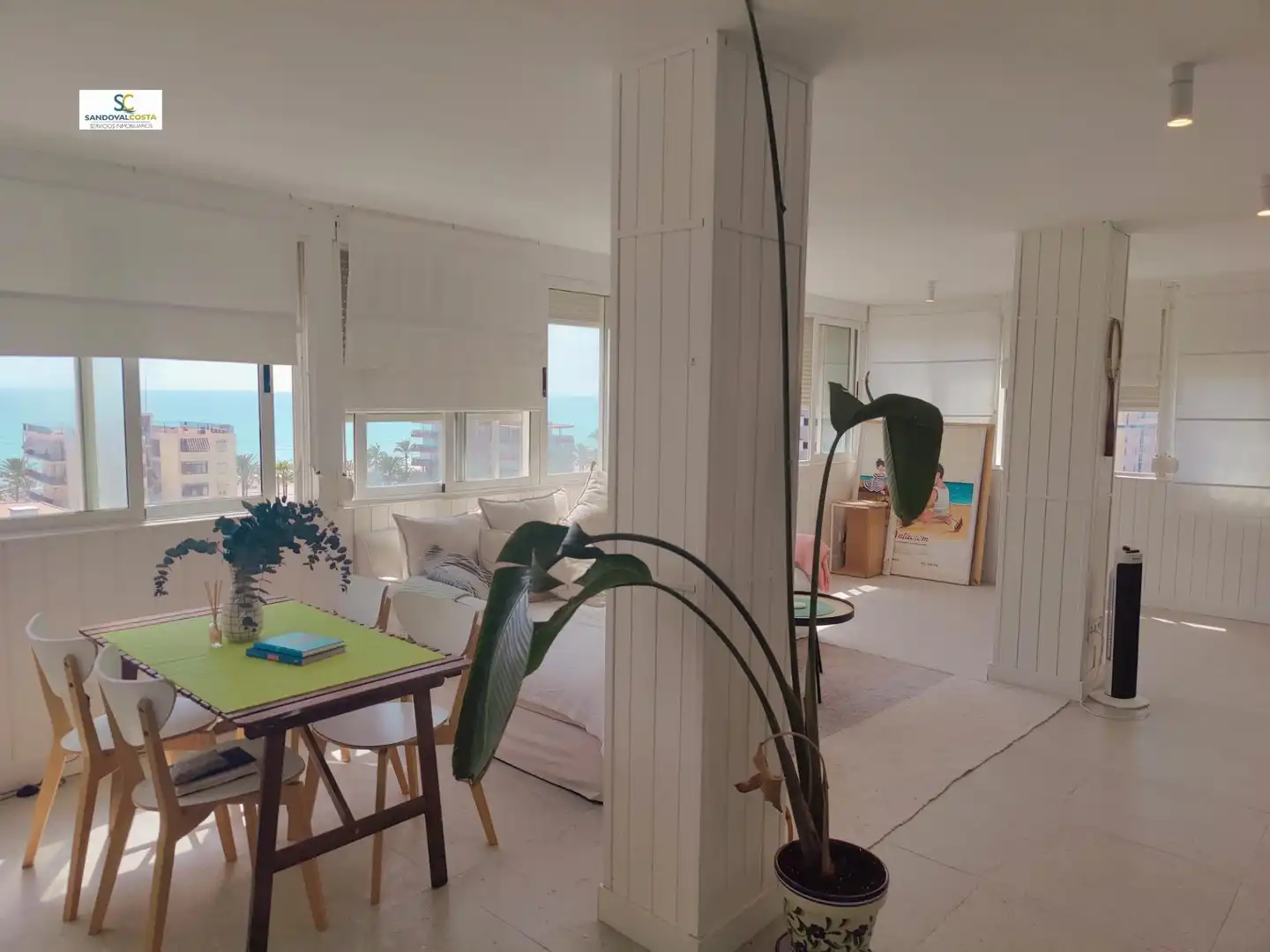 Wohnzimmer von Wohnung zur Miete in Alicante / Alacant mit Klimaanlage und Möbliert
