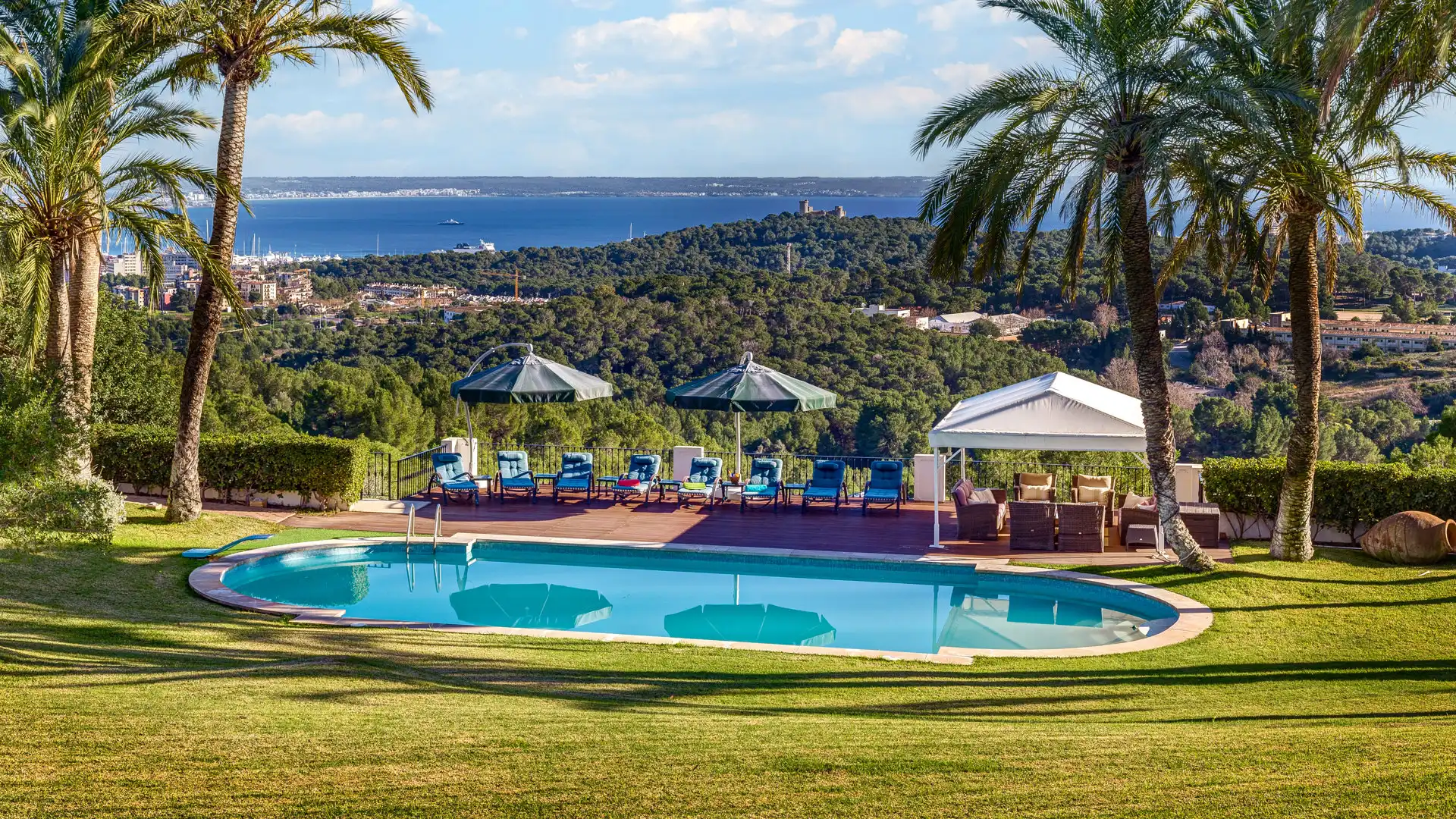 Piscina de Casa o chalet en venta en  Palma de Mallorca con Aire acondicionado, Calefacción y Parquet