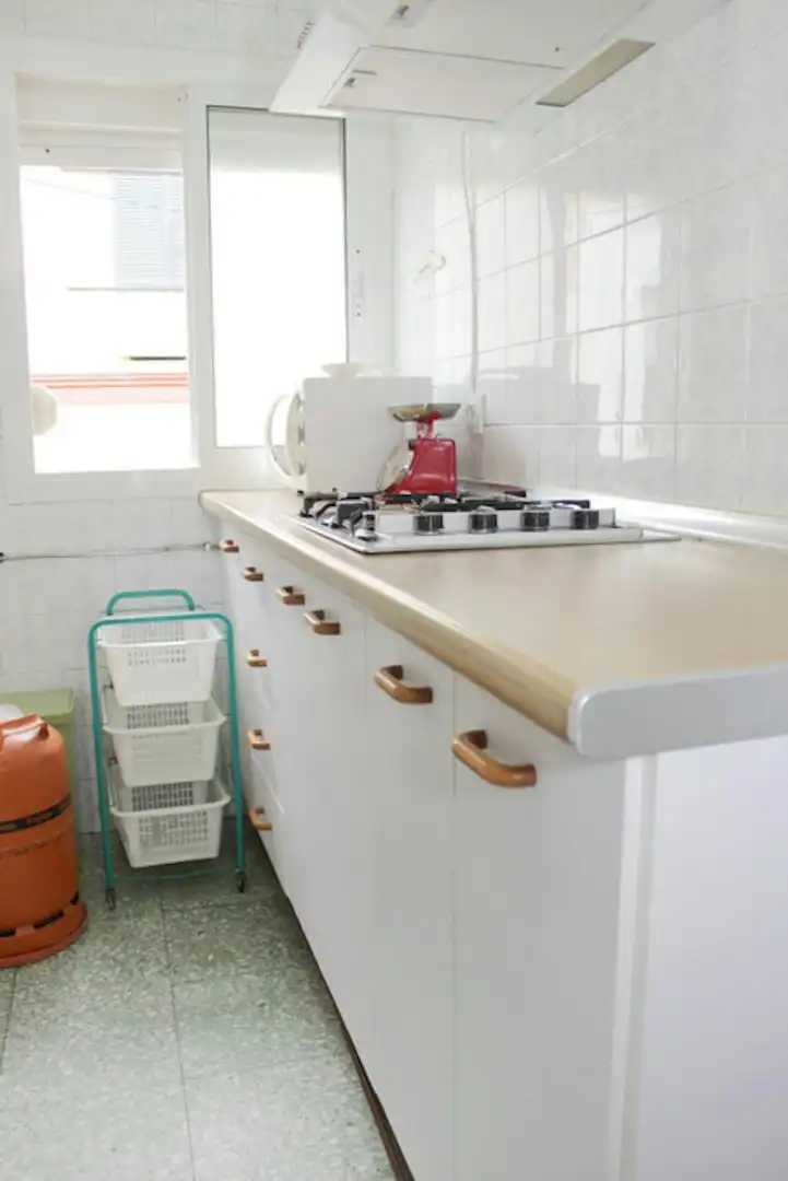 Küche von Wohnung zur untervermieten in Sevilla mit Klimaanlage, Möbliert und Waschmaschine