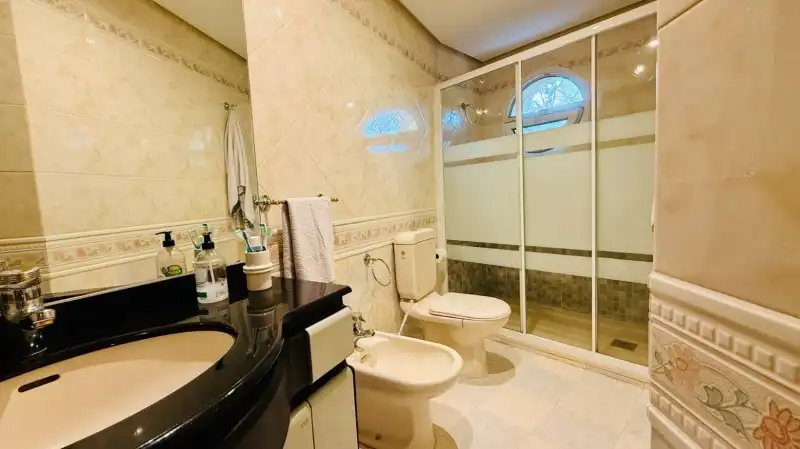 Bathroom of Houses for sale in El Espinar  with Heating, Private garden and Terrace