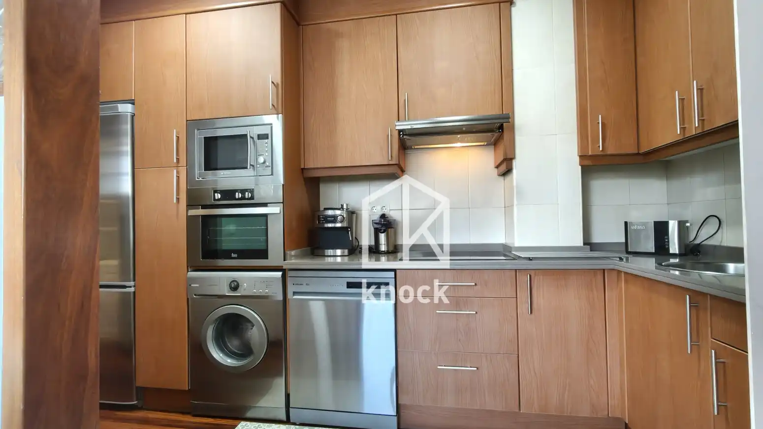 Kitchen of Flat for rent in Navia  with Heating, Parquet flooring and Furnished