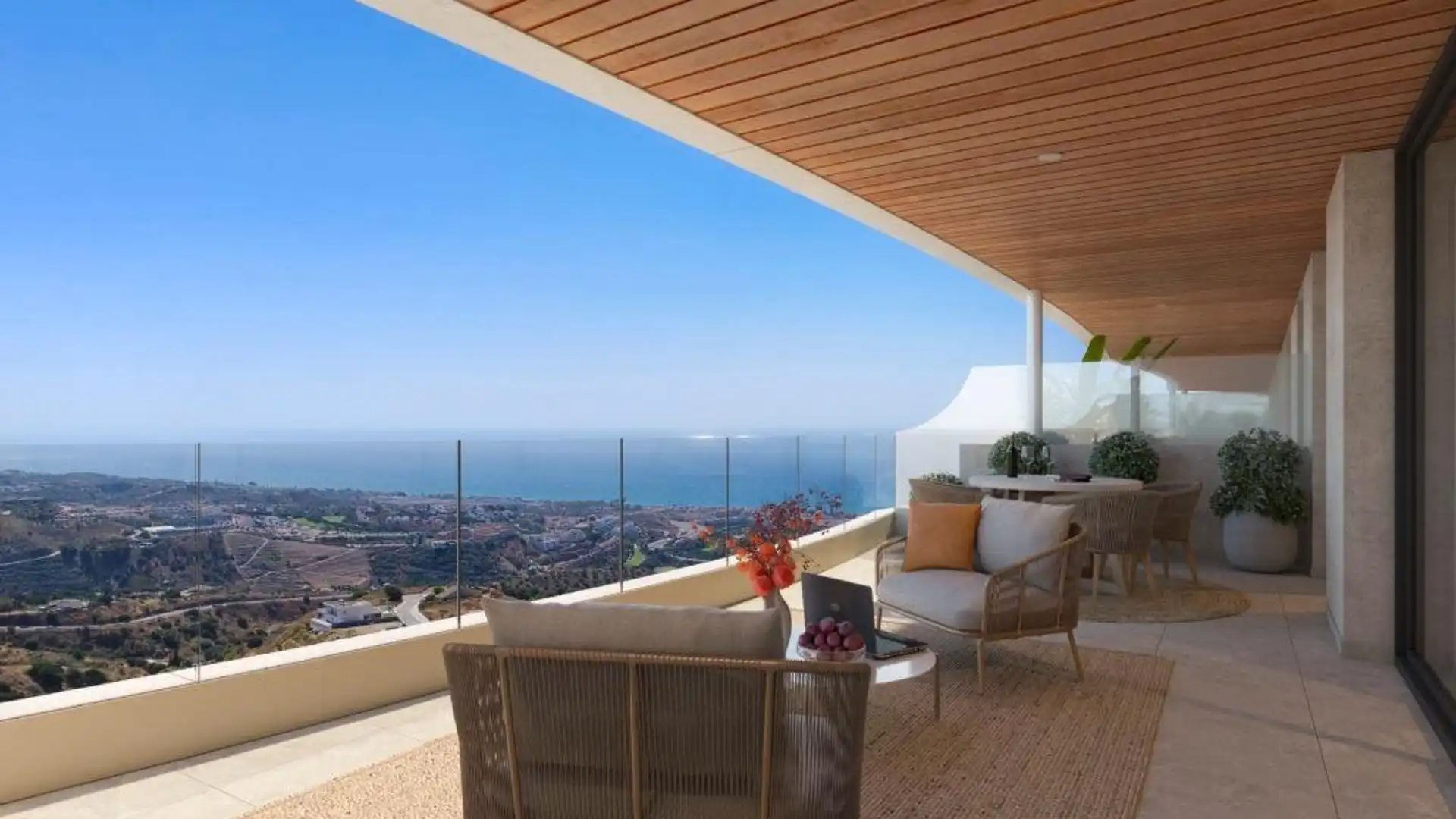 Terrasse von Wohnungen zum Verkauf in Rincón de la Victoria mit Privatgarten, Terrasse und Abstellraum