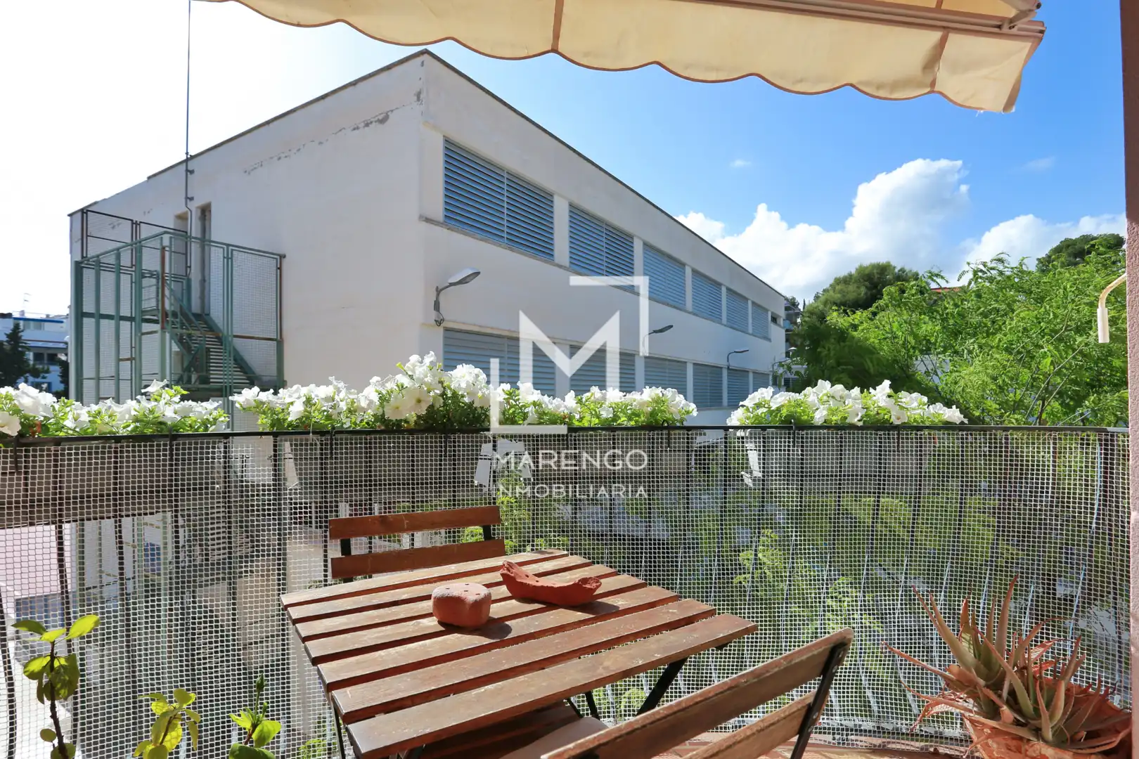 Terrasse von Wohnung zur Miete in Sitges mit Klimaanlage, Heizung und Parkett