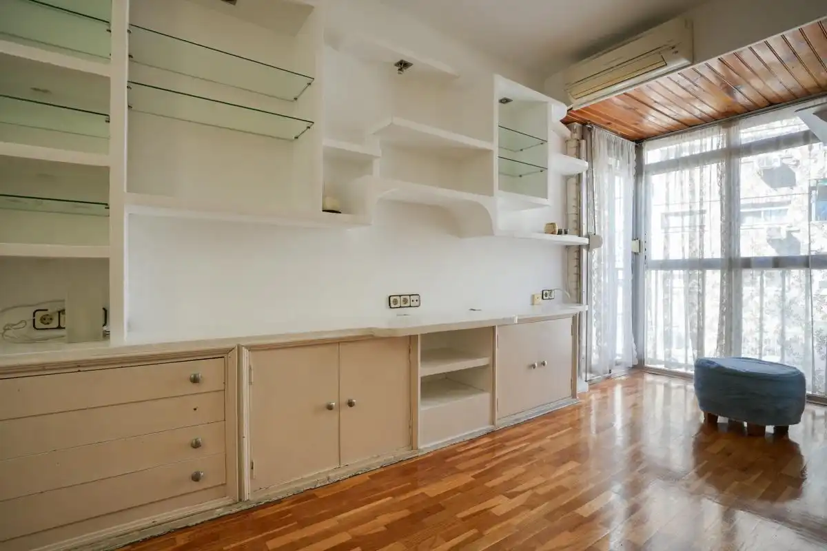 Kitchen of Flat for sale in  Madrid Capital  with Air Conditioner, Heating and Private garden