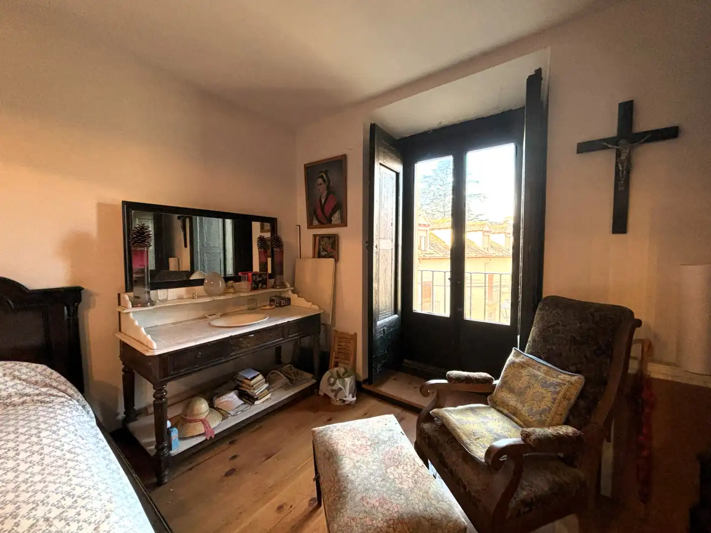 Habitación de Casa adosada en venta en Real Sitio de San Ildefonso con Calefacción, Jardín privado y Parquet