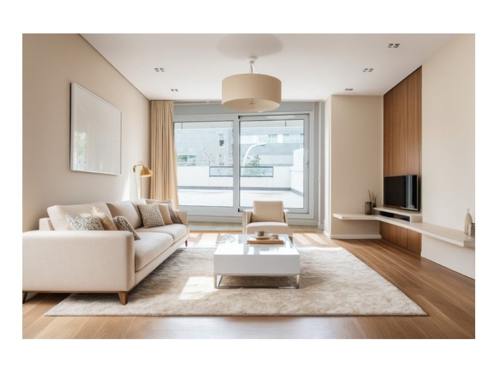Living room of Apartment for sale in  Barcelona Capital  with Air Conditioner, Terrace and Community pool
