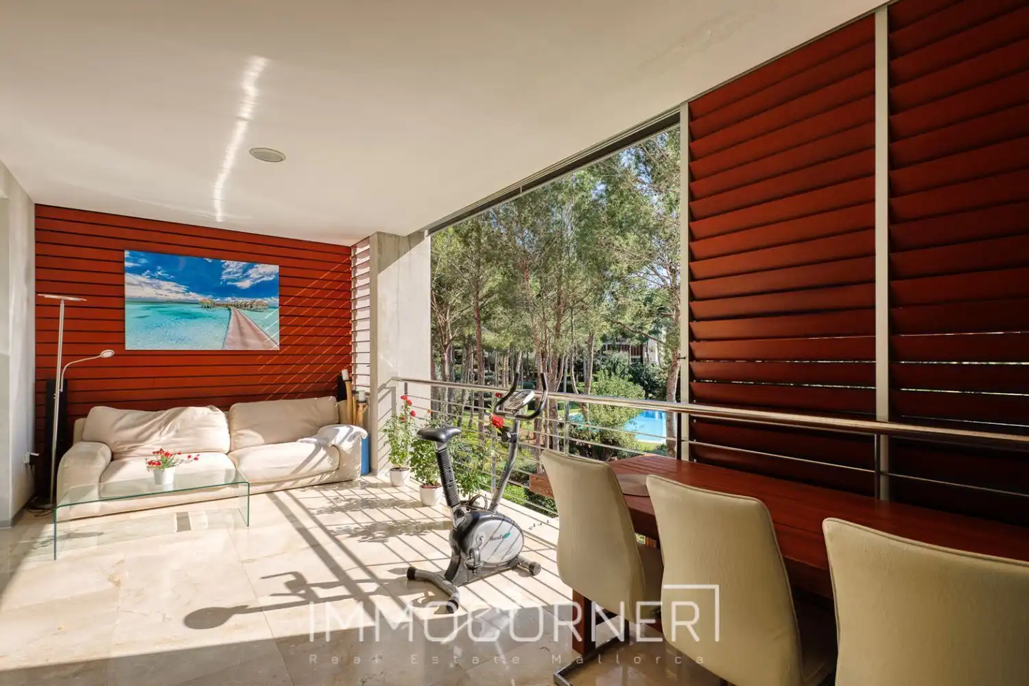 Terrace of Attic for rent in Calvià  with Air Conditioner, Private garden and Terrace