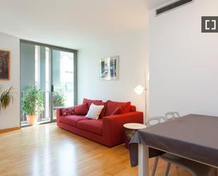 Living room of Flat to rent in  Barcelona Capital  with Air Conditioner, Heating and Furnished