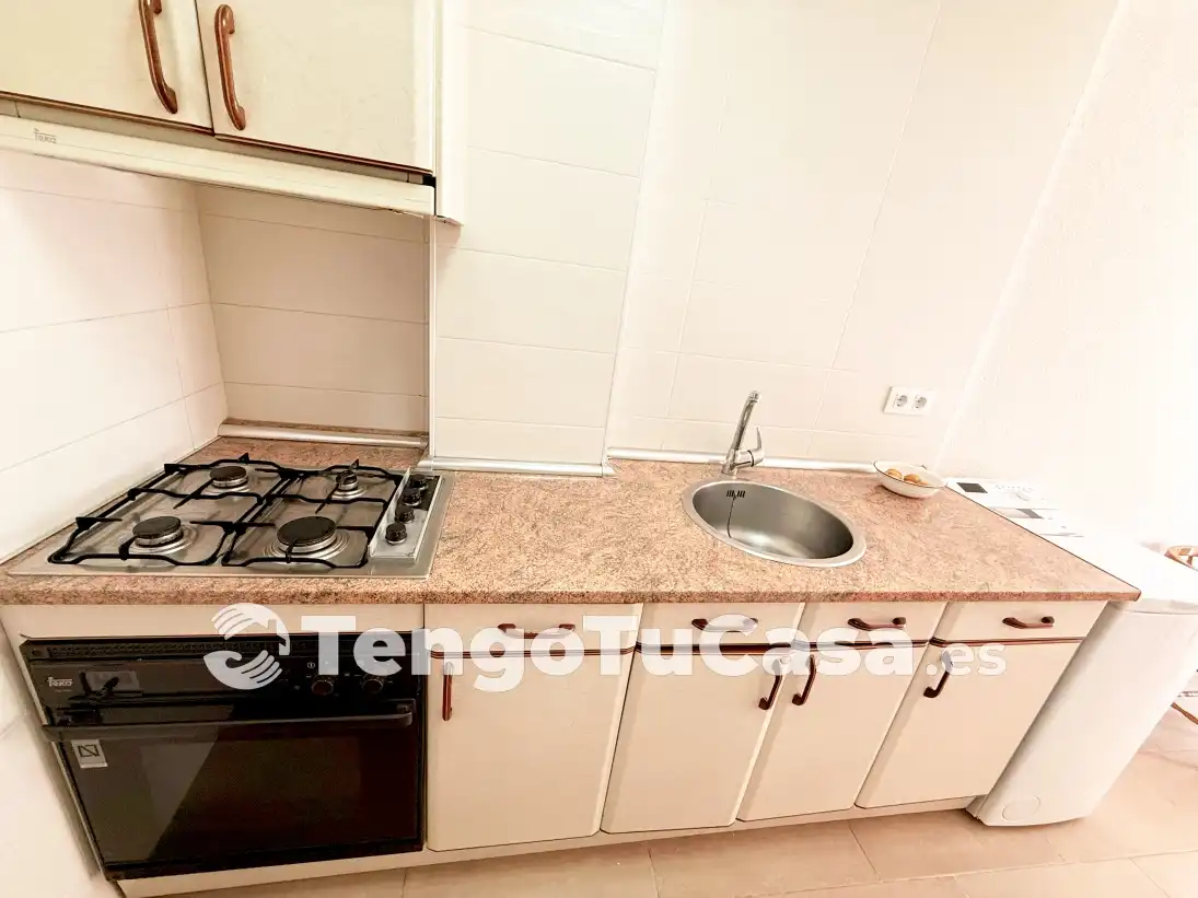 Kitchen of Flat for rent in Madrid  with Heating, Furnished and Oven