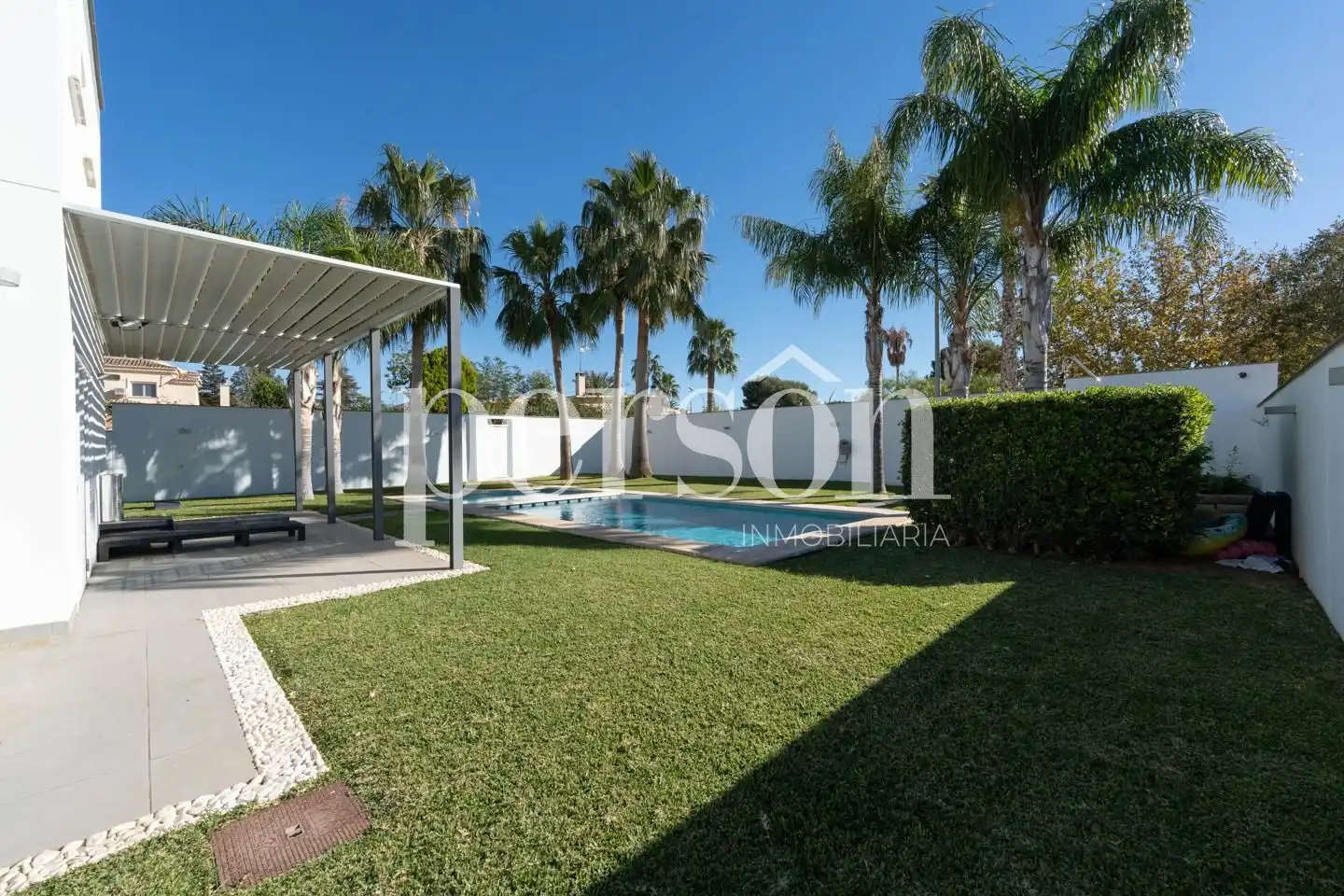Jardín de Casa o chalet en venta en La Pobla de Vallbona con Aire acondicionado, Calefacción y Jardín privado