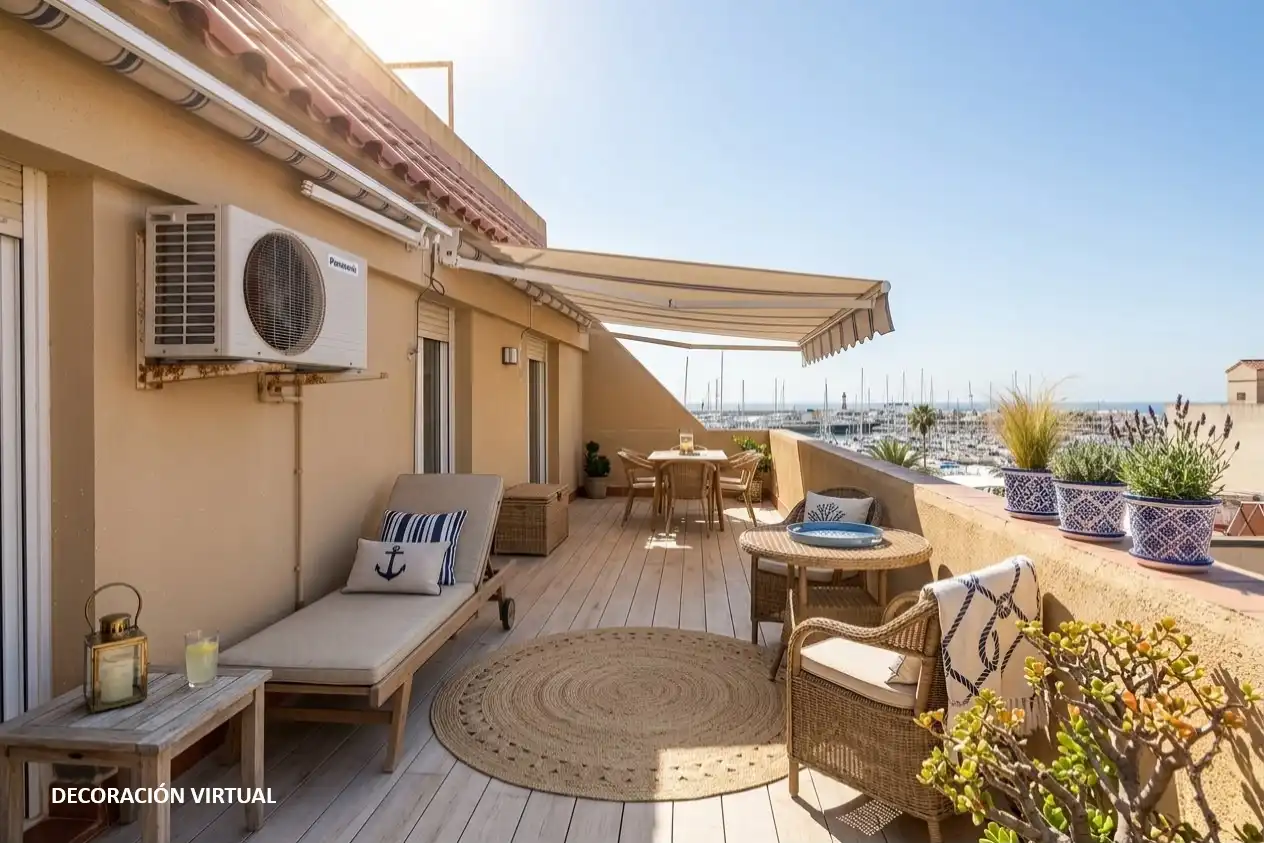 Terrace of Attic for sale in Vilanova i la Geltrú  with Air Conditioner, Heating and Terrace