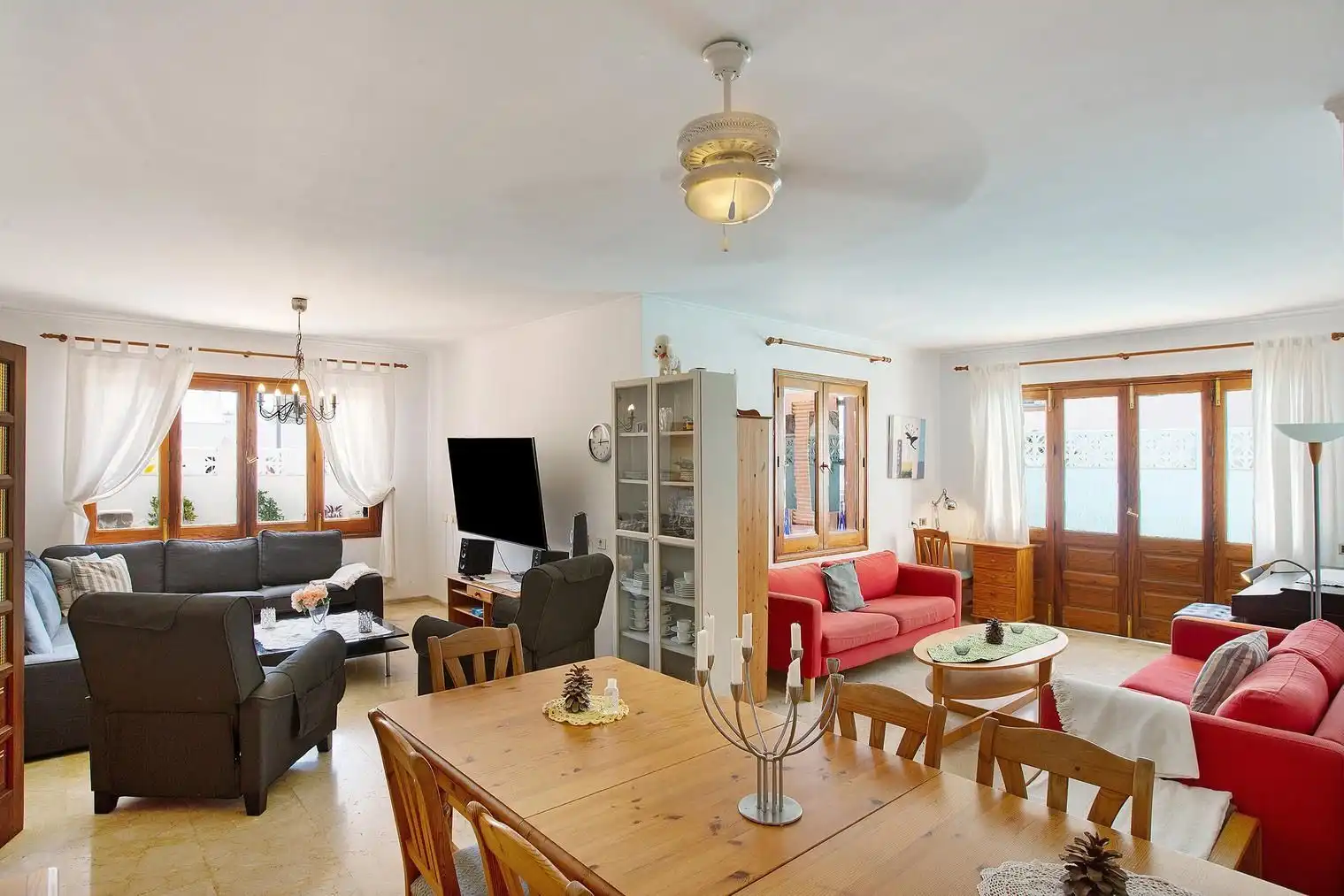 Sala d'estar de Casa o xalet en venda en Mogán amb Aire condicionat, Calefacció i Jardí privat