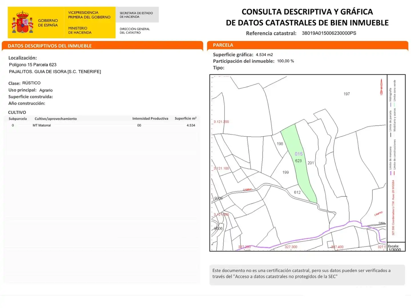 Land for sale in Guía de Isora interior