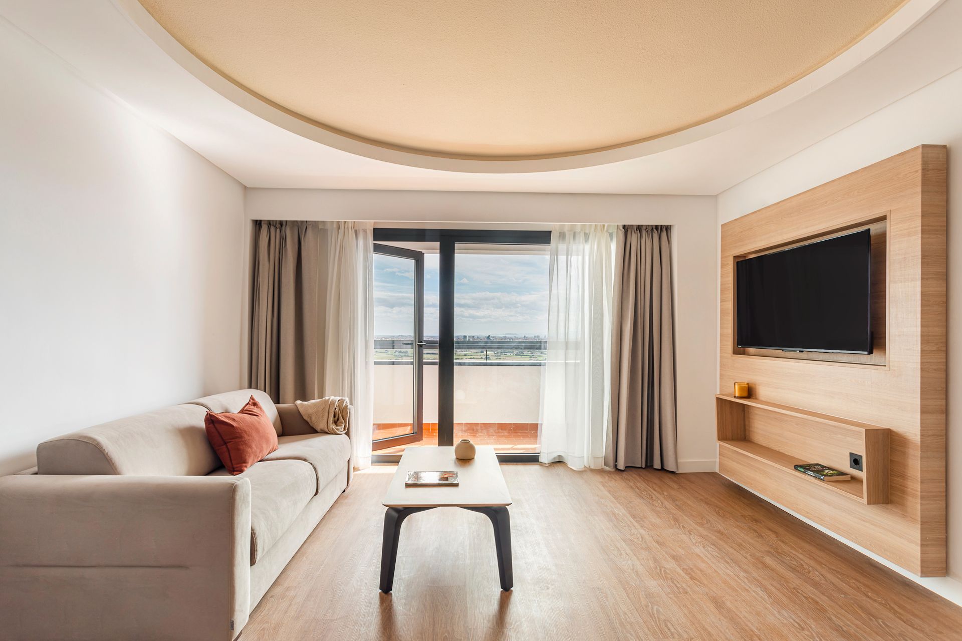 Sala de estar de Apartamento de alquiler en  Valencia Capital con Aire acondicionado, Calefacción y Parquet