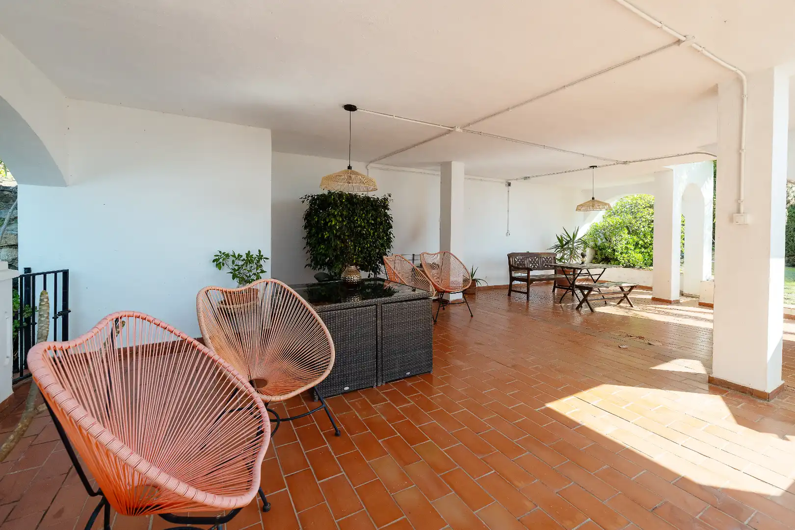 Terrassa de Casa o xalet en venda en Málaga amb Aire condicionat, Calefacció i Jardí privat