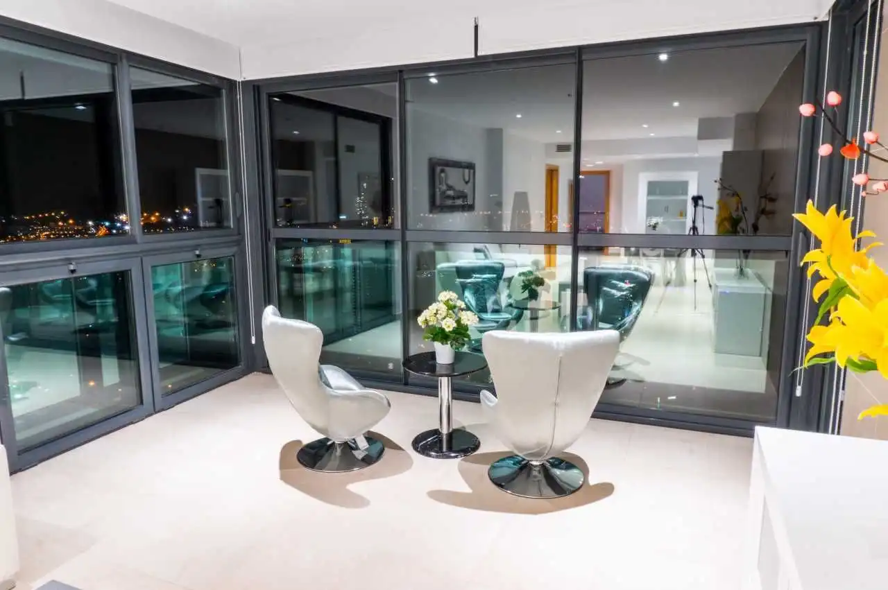 Dining room of Apartments for rent in Benidorm  with Air Conditioner, Private garden and Terrace