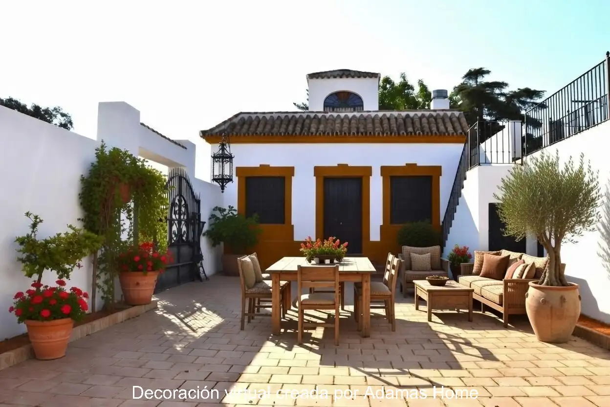 Terrassa de Casa o xalet en venda en Sanlúcar la Mayor amb Jardí privat, Terrassa i Piscina