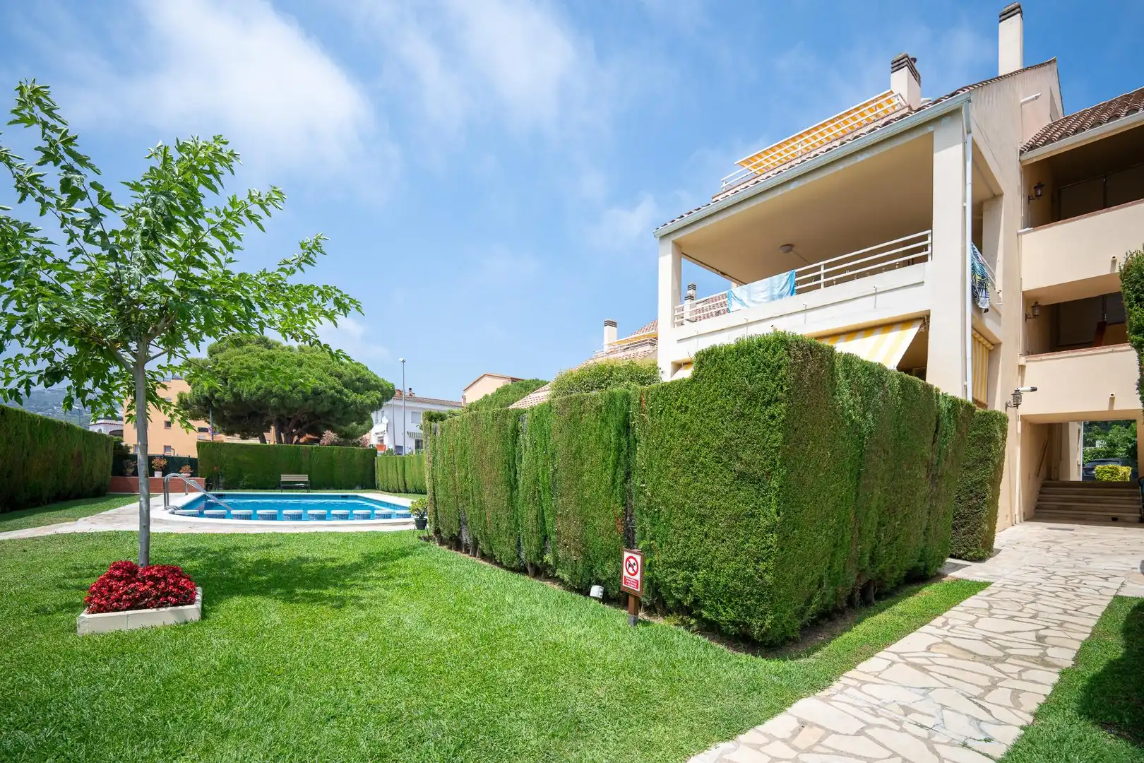 Garten von Erdgeschoss zur Miete in Castell d'Aro, Platja d'Aro i s'Agaró mit Klimaanlage, Heizung und Privatgarten