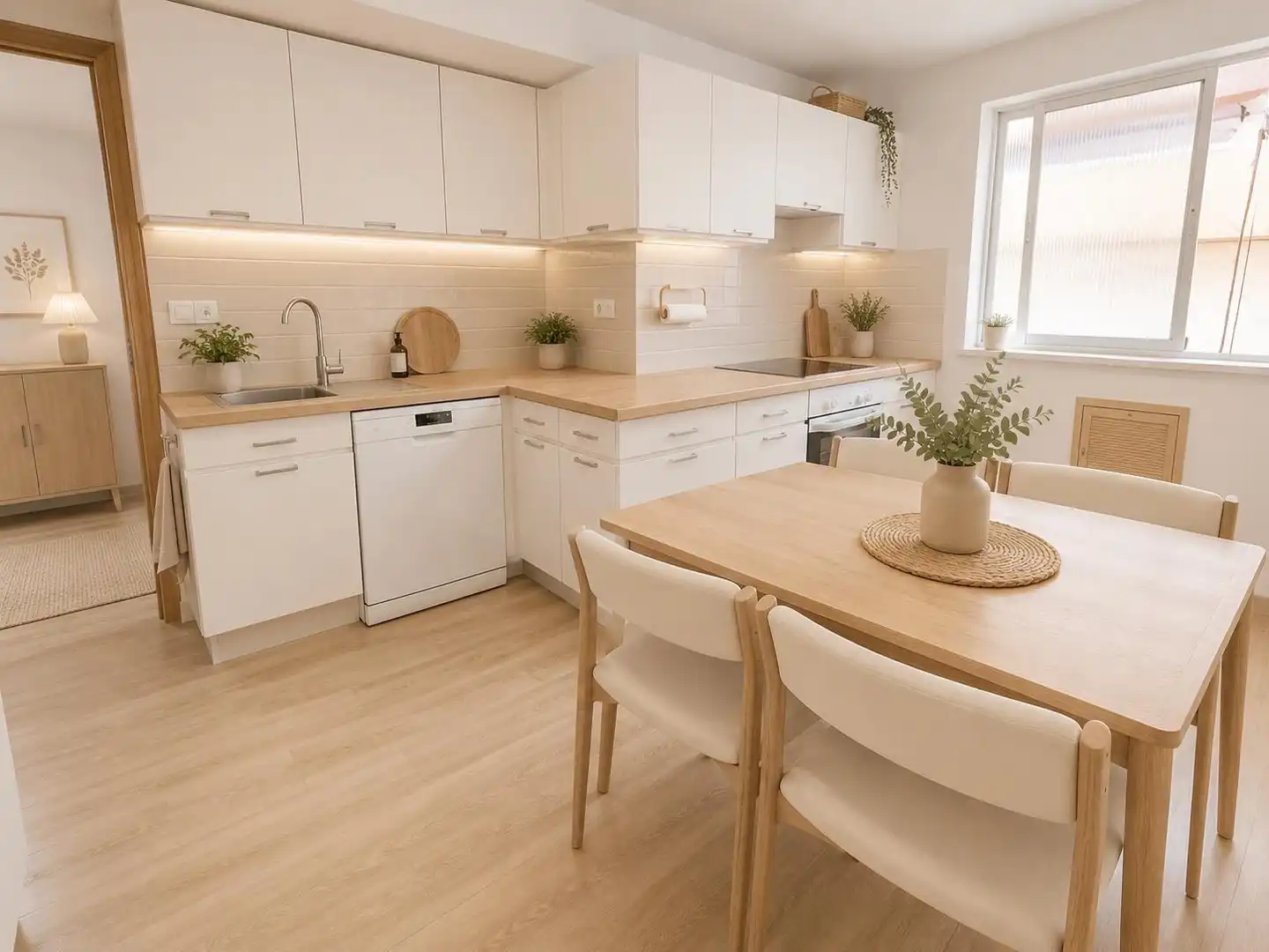 Kitchen of Flat for sale in Málaga  with Air Conditioner and Parquet flooring
