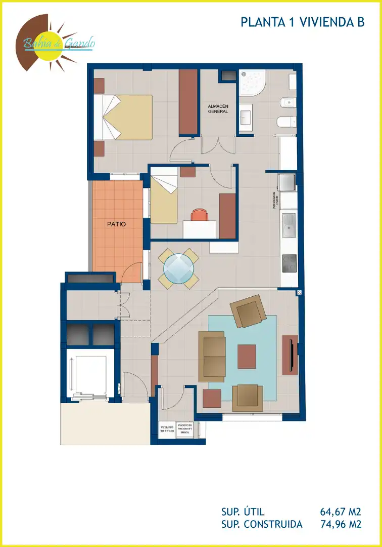 Flat for rent in Calle Clavellinas, 8, Playa del Hombre - Taliarte - Salinetas