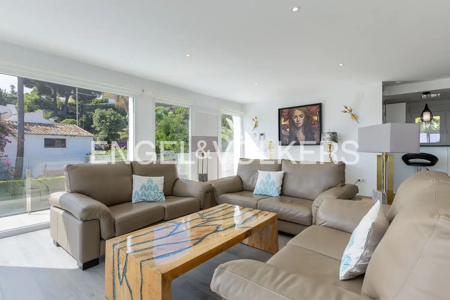 Sala d'estar de Casa o xalet en venda en Jávea / Xàbia amb Aire condicionat, Calefacció i Jardí privat