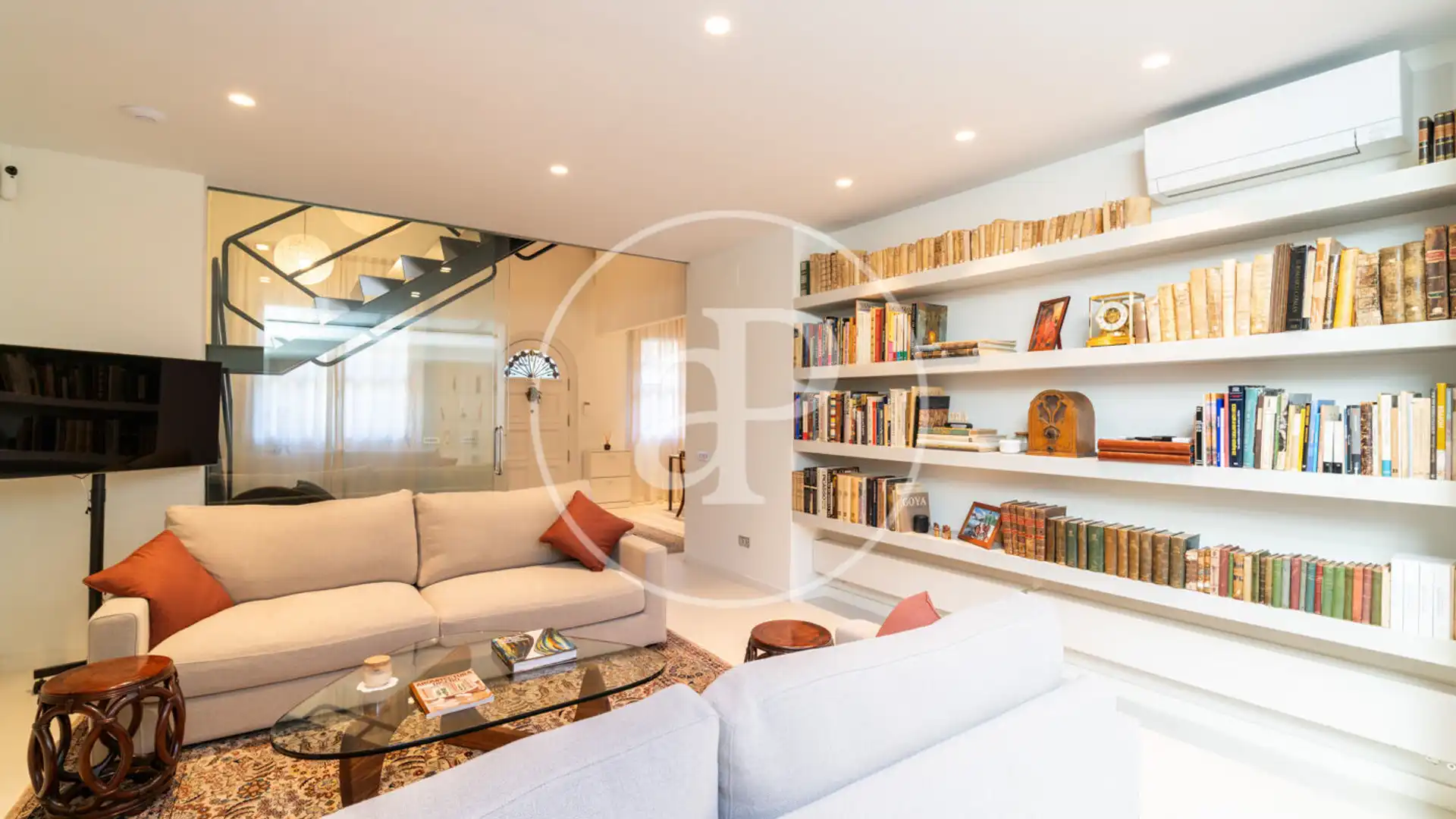 Sala de estar de Casa o chalet en venta en  Barcelona Capital con Aire acondicionado, Calefacción y Terraza