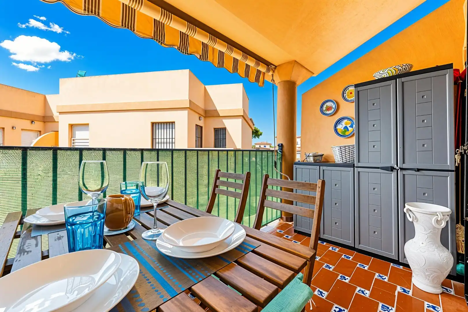 Terraza de Apartamento en venta en Chiclana de la Frontera con Aire acondicionado, Jardín privado y Terraza