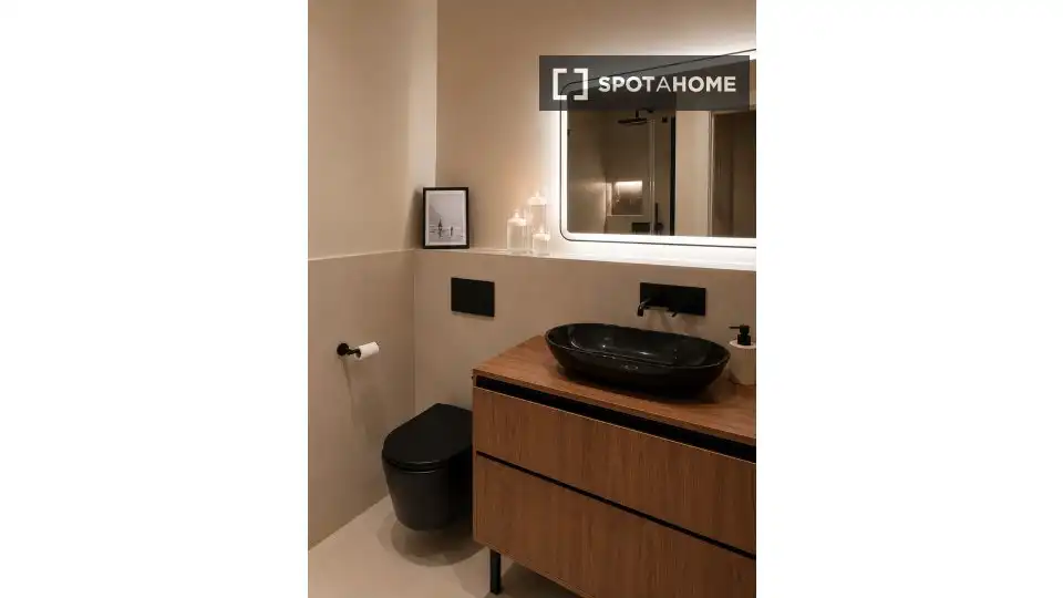 Bathroom of Apartments for share in Barcelona  with Air Conditioner, Terrace and Furnished