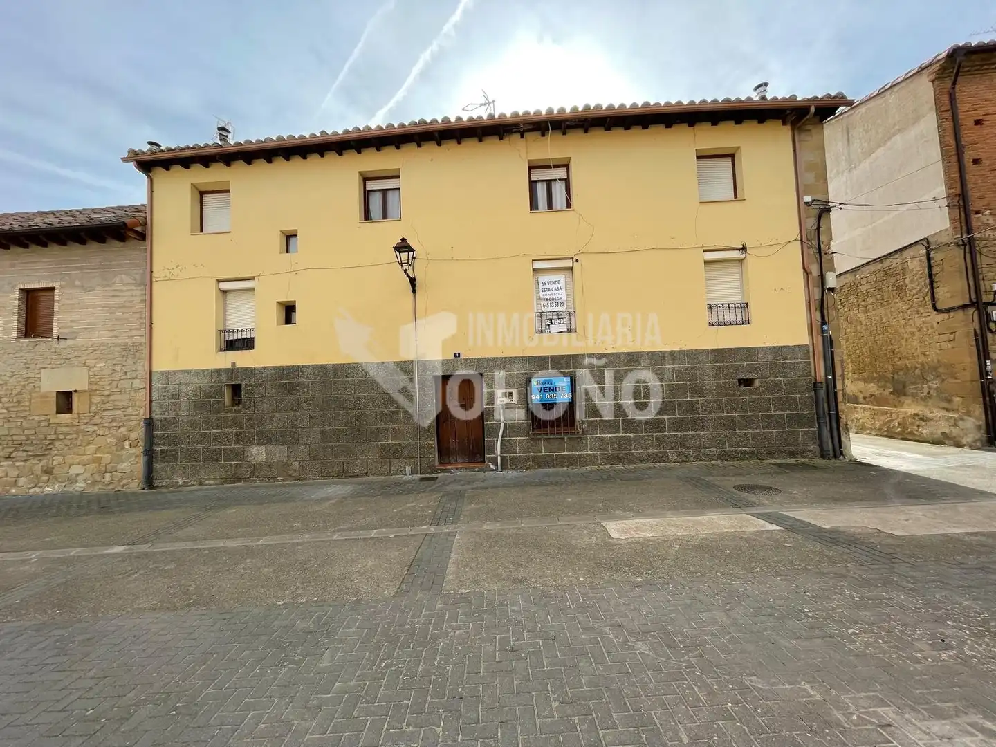 Vista exterior de Casa o chalet en venta en Leiva con Calefacción, Jardín privado y Parquet