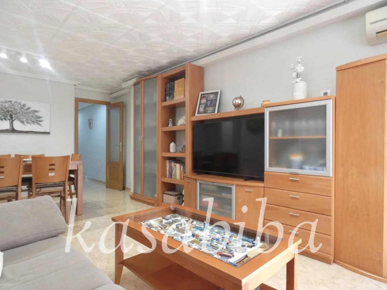 Living room of Flat for sale in  Valencia Capital  with Air Conditioner and Balcony