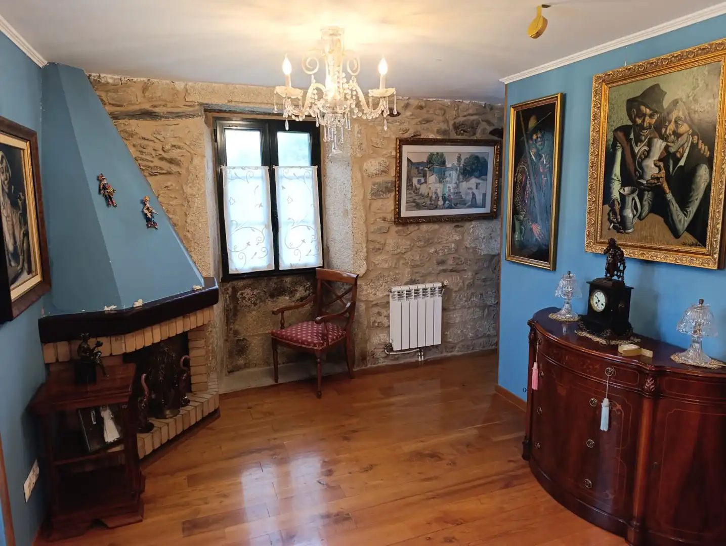 Sala d'estar de Finca rústica en venda en Carballedo amb Calefacció, Jardí privat i Terrassa