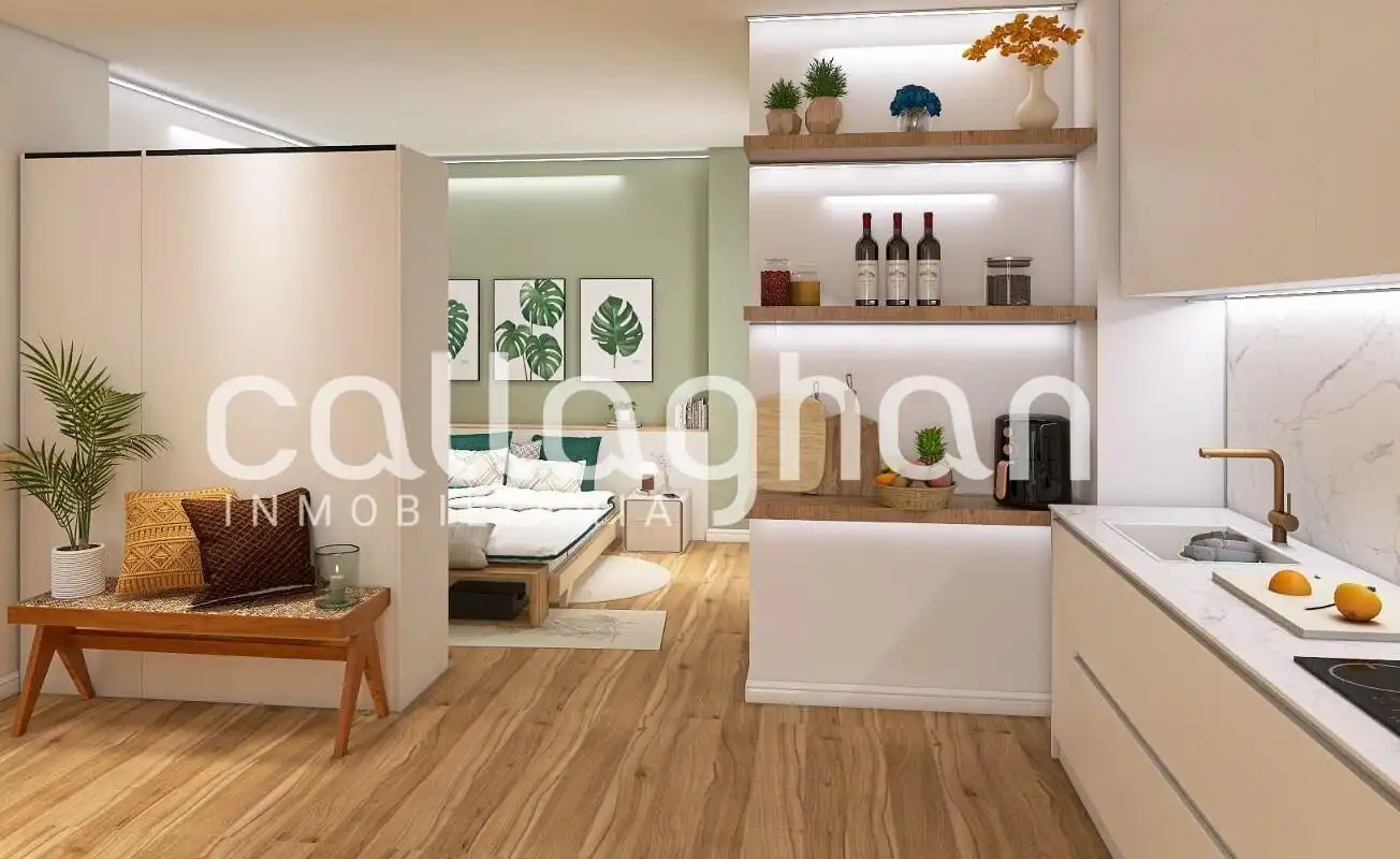 Wohnzimmer von Erdgeschoss zum Verkauf in Valencia mit Klimaanlage, Terrasse und Möbliert