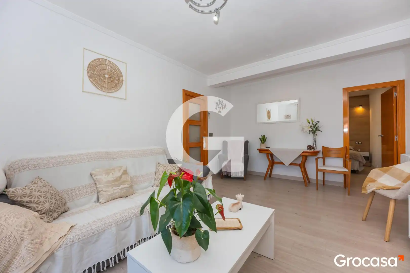 Wohnzimmer von Dachboden zum Verkauf in Cornellà de Llobregat mit Klimaanlage, Heizung und Terrasse