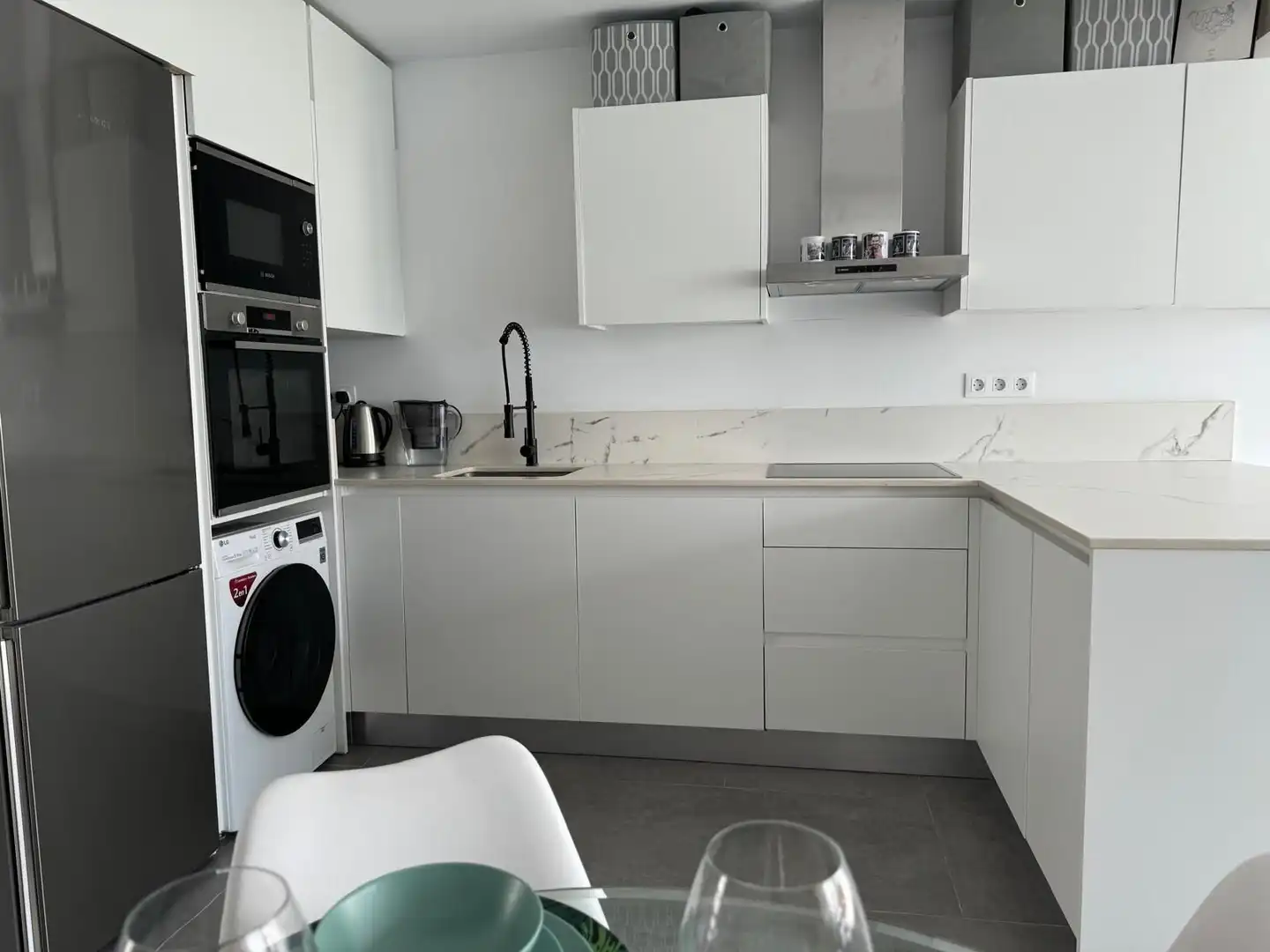 Cocina de Dúplex en venta en San Bartolomé de Tirajana con Aire acondicionado, Jardín privado y Terraza