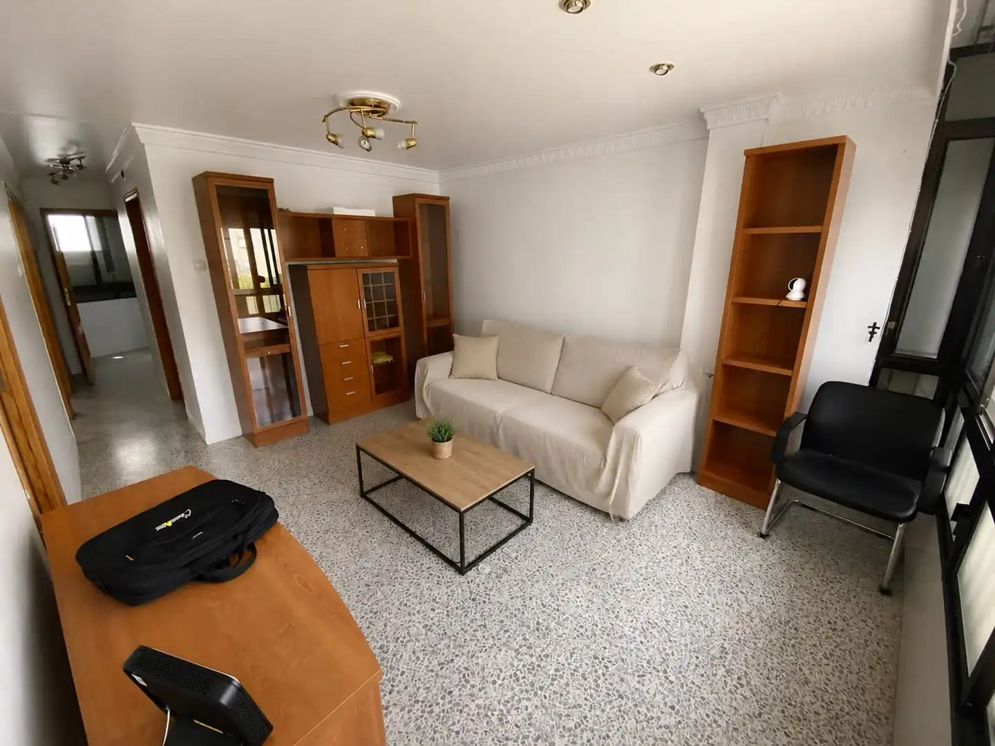 Wohnzimmer von Wohnung zur Miete in Sevilla mit Terrasse und Möbliert