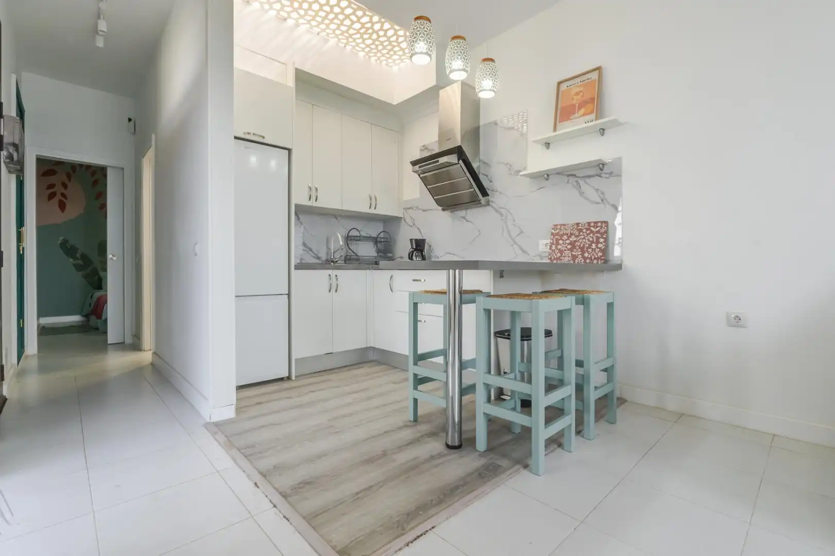 Cuina de Apartament de lloguer en San Bartolomé de Tirajana amb Terrassa