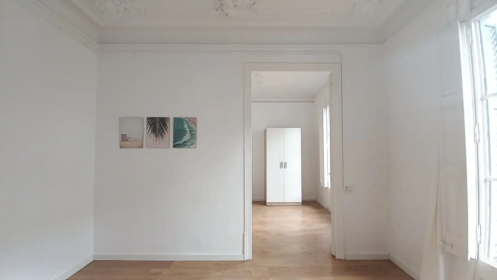 Sala d'estar de Pis de lloguer en Barcelona amb Terrassa i Moblat