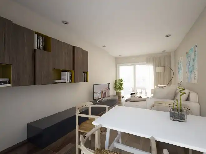 Sala de estar de Ático en venta en Barcelona con Aire acondicionado, Calefacción y Parquet