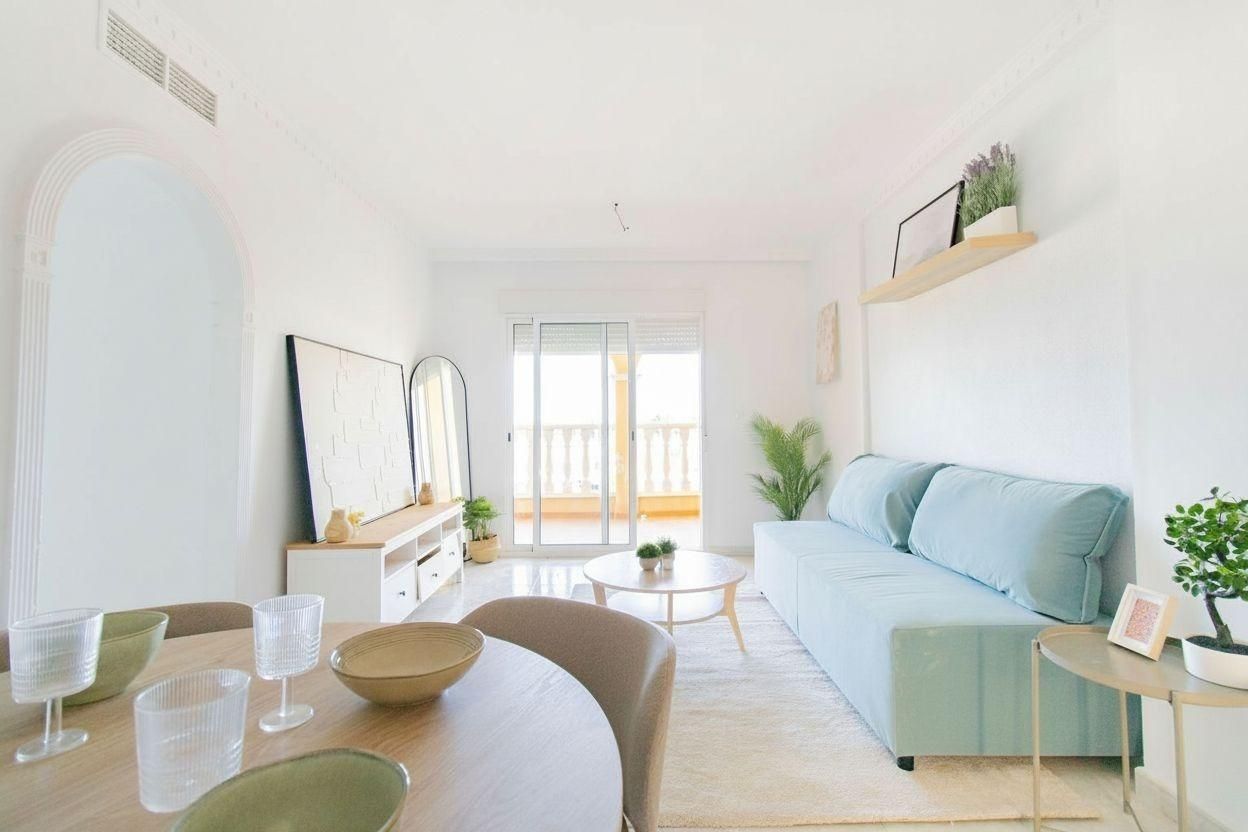 Living room of Flat for sale in Algorfa  with Terrace and Balcony