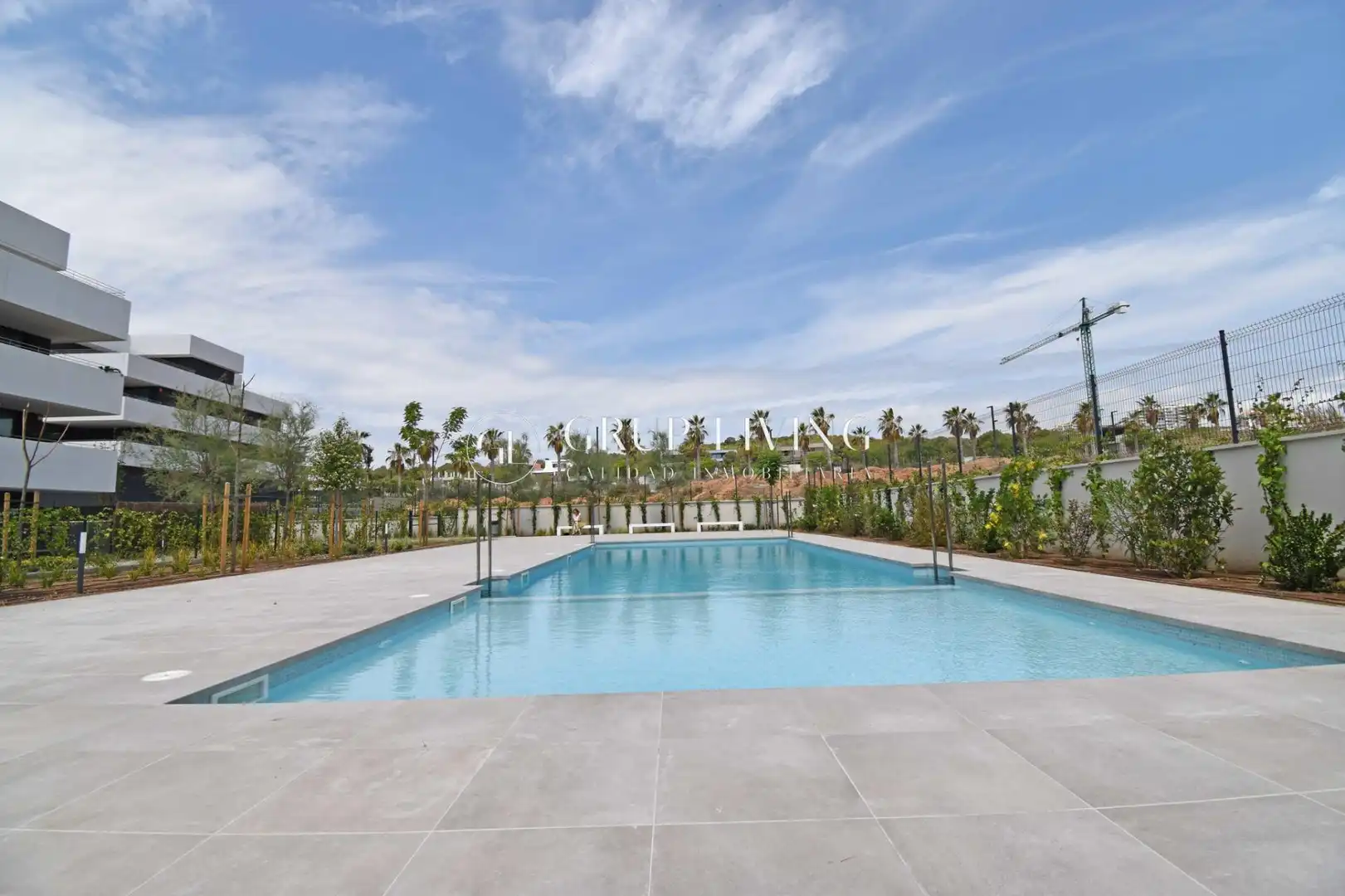 Schwimmbecken von Wohnung zur Miete in Sitges mit Heizung, Privatgarten und Parkett