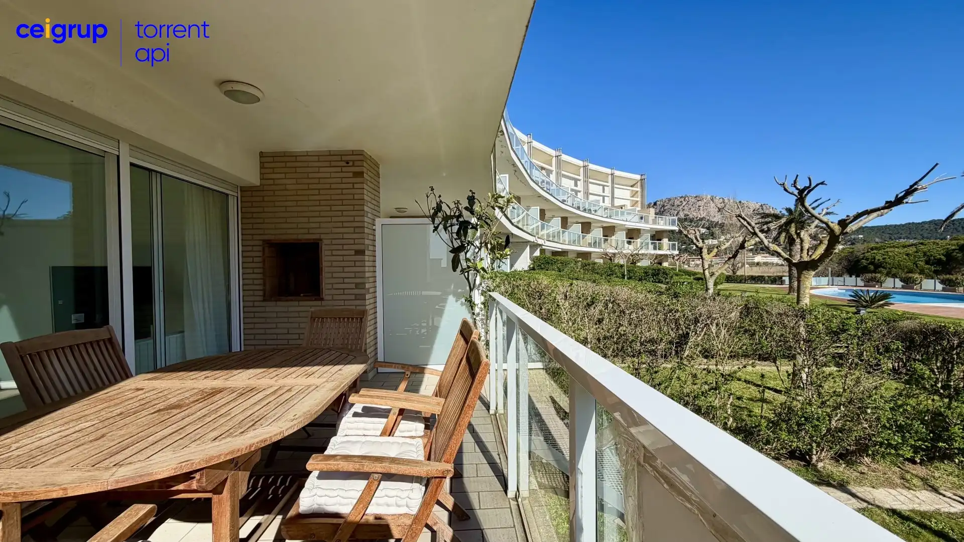 Terrasse von Wohnung zum Verkauf in L'Estartit mit Terrasse, Abstellraum und Schwimmbad