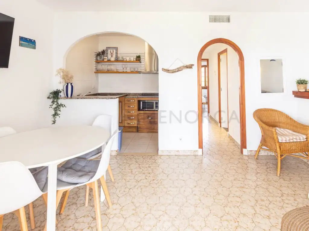 Cuina de Apartament en venda en Alaior amb Aire condicionat, Terrassa i Piscina