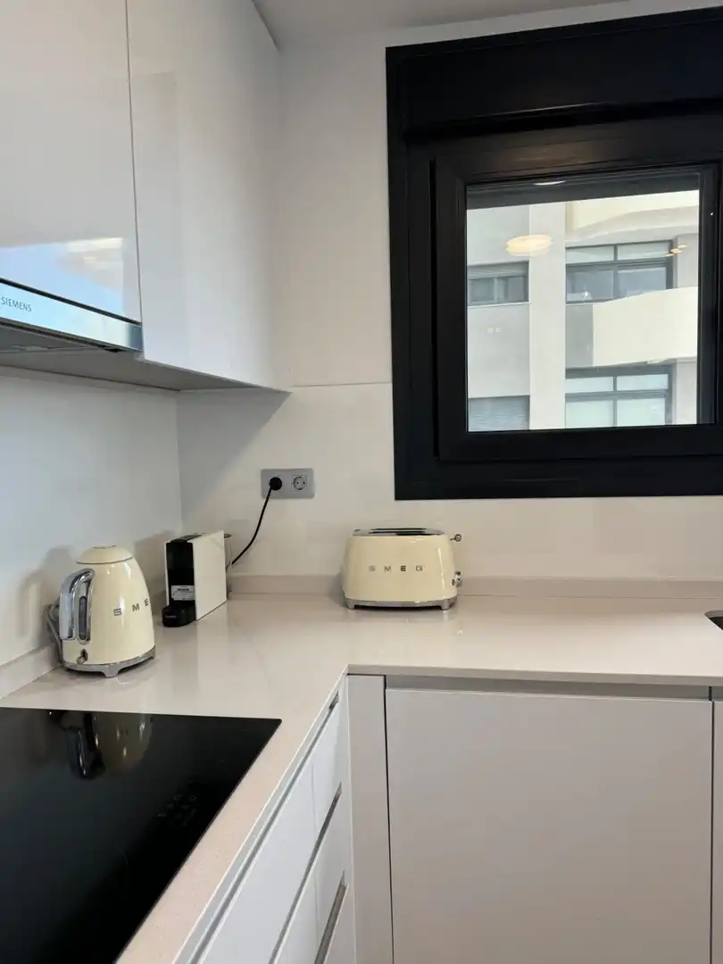 Kitchen of Apartments for rent in Benidorm  with Air Conditioner, Heating and Private garden