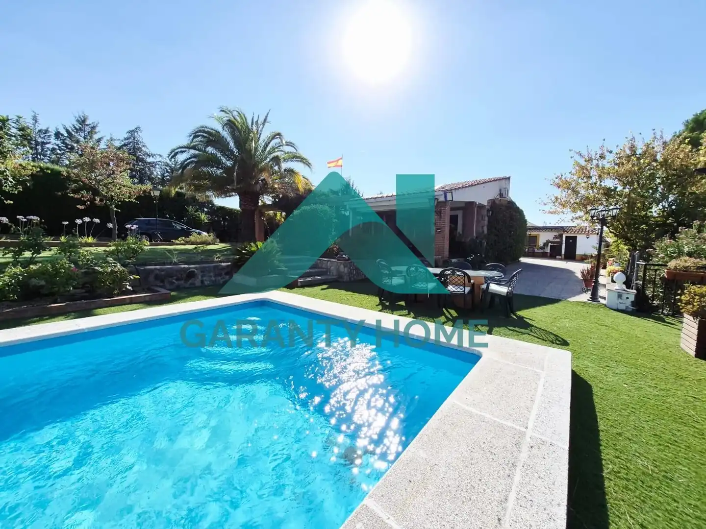 Garden of Houses for sale in Casar de Cáceres  with Air Conditioner, Private garden and Terrace