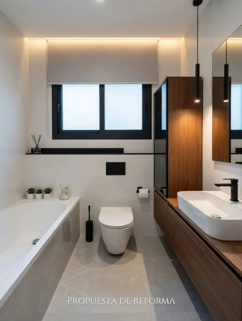 Baño de Casa o chalet en venta en Vallirana con Calefacción, Jardín privado y Terraza